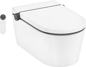 Hansgrohe LavaPura Element S - Závěsné sprchové WC, kompletní sada, AquaHelix Flush, SmartClean, HygieneEffect, bílá 63021450