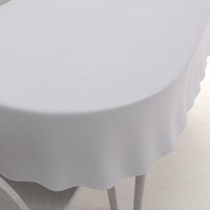 Biante Velký dekorační oválný ubrus BKS-408 Studená světle šedá 180x240 cm