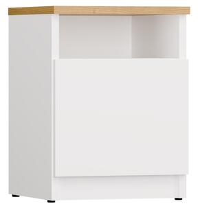 TP Living Noční stolek Galax 30 cm dub artisan/bílý