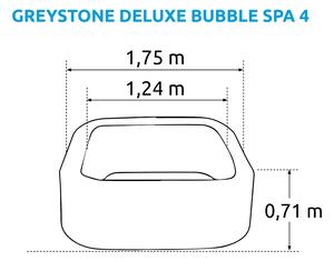 Intex Pure Spa - Bubble Greystone Deluxe 4 AP 28450