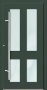 Hliníkové vchodové dveře FM Turen Premium P90 M09 zelená RAL6009