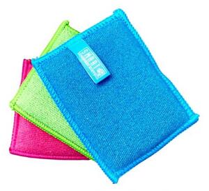 HITEKO (Smart microfiber system) Houbičky na nádobí z mikrovlákna, pratelné, 3ks v balení