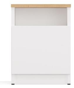 TP Living Noční stolek Galax 30 cm dub artisan/bílý