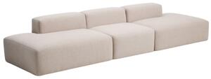 Kave Home Béžová čtyřmístná pohovka Blok 380 cm