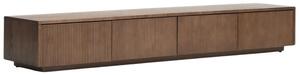 LÉTO -15% Kave Home Hnědý TV stolek Helvine 200 x 40 cm