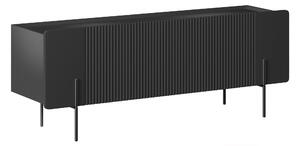 TV stolek Malmi 150 cm - černý mat / černé nožky