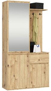 Ak furniture Předsíňová stěna Entro dub artisan