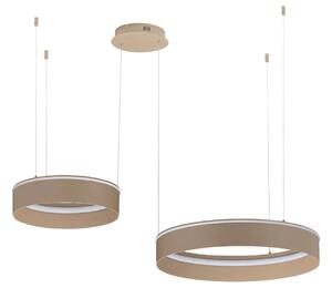 Nova Luce Béžové kovové závěsné LED světlo Olivia 112 cm