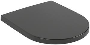 Villeroy & Boch Subway 3.0 - WC sedátko s poklopem QuickRelease SoftClosing, Pure Black 8M42S1R7