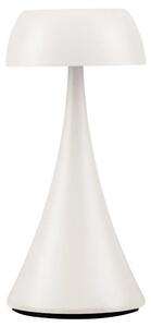 Nova Luce Bílá kovová nabíjecí stolní LED lampa Ycro