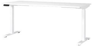 PSACÍ STŮL, bílá, 180/80/72-118 cm Novel