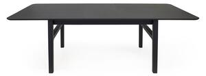 Rozkládací jídelní stůl s přídavnou deskou v dekoru dubu 90x180 cm Curved – Woodman