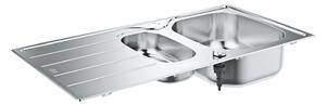 GROHE K200 - Nerezový kuchyňský dřez, kartáčovaná nerezová ocel 31564SD1