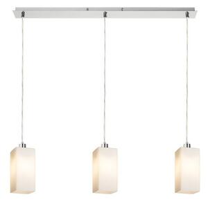LIZ III 80 závěsná opálové sklo/matný nikl 230V E27 3x11W - RED - DESIGN RENDL