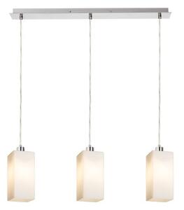 LIZ III 60 závěsná opálové sklo/matný nikl 230V E27 3x11W - RED - DESIGN RENDL