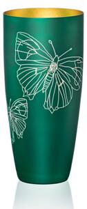 Váza, Zelená, Crystalex, 25 cm