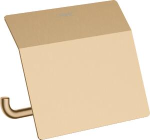 Hansgrohe AddStoris Q - Držák na toaletní papír s krytkou, kartáčovaný bronz 41753140