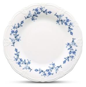 Bílý/modrý servírovací porcelánový talíř ø 32 cm Retro – BonBistro