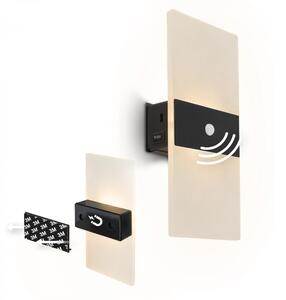BRILONER Aura nástěnné svítidlo - 2,5W, 100lm, nabíjecí, LED, s pohybové čidlo, černá 3888015