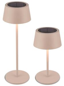 BRILONER Awia stolní lampička - 2W, 160lm, nabíjecí, LED, stmívatelné, dotykový vypínač, CCT, béžová 7572011