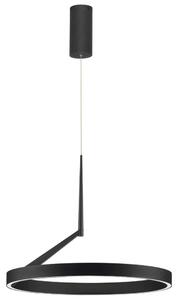 Nova Luce Černé kovové závěsné LED světlo Adaliz 60 cm