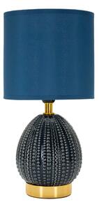 Modrá keramická stolní lampa s textilním stínidlem (výška 30,5 cm) Flavi – Mauro Ferretti