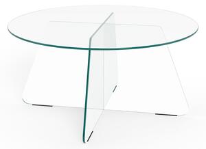 Skleněný kulatý konferenční stolek ø 80 cm Samos – Actona