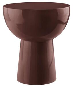 Jotex Tmavě červený kovový odkládací stolek BALIS 35 cm