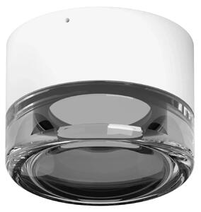 Linealight Nástěnné/stropní LED osvětlení Horus Plain, pr.12,6cm, 11W, CRI90, IP65 Barva skla: Kouřová, Barva montury: Bílá