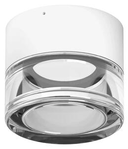 Linealight Nástěnné/stropní LED osvětlení Horus Convex, pr.12,6cm, 11W, CRI90, IP65 Barva skla: Transparentní, Barva montury: Bílá
