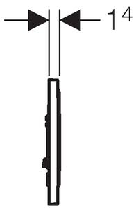 Geberit Sigma splachovací tlačítko pro WC ocel 115.758.SN.5
