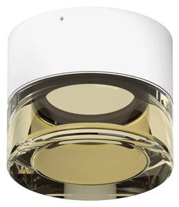 Linealight Nástěnné/stropní LED osvětlení Horus Convex, pr.12,6cm, 11W, CRI90, IP65 Barva skla: Amber, Barva montury: Bílá