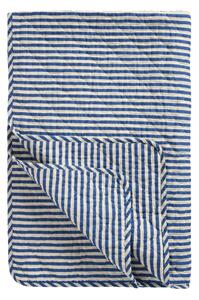 Prošívaný přehoz Stripes OffWhite/Blue 130 x 180 cm
