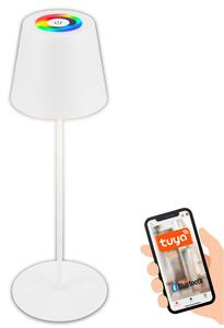 BRILONER Coloris LED stolní lampička Smart bezdrátová, ovládání přes aplikaci, stmívatelné, bílé 7559016