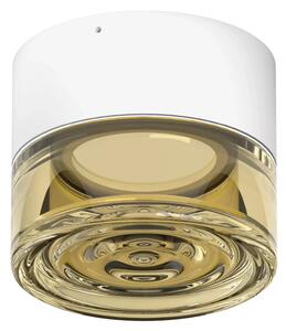 Linealight Nástěnné/stropní LED osvětlení Horus Concentric, pr.12,6cm, 11W, CRI90, IP65 Barva skla: Amber, Barva montury: Bílá