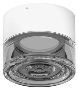 Linealight Nástěnné/stropní LED osvětlení Horus Concentric, pr.12,6cm, 11W, CRI90, IP65 Barva skla: Kouřová, Barva montury: Bílá