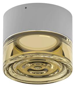 Linealight Nástěnné/stropní LED osvětlení Horus Concentric, pr.12,6cm, 11W, CRI90, IP65 Barva skla: Amber, Barva montury: Šedá