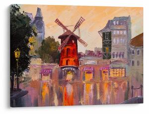 Obraz - Moulin rouge, Paříž, Francie (70x50 cm)