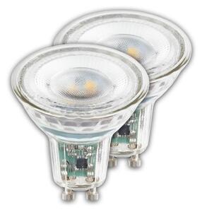 BRILONER EEK A 2ks sada GU10 LED žárovka, třída A, 50.000h, 850lm, 4,7W, teple bílé světlo 0557004