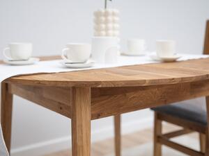 Dubový stůl fi110 +35 cm nástavce Bergen intenzivní olej