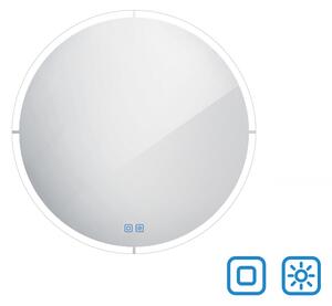 Nimco kulaté zrcadlo do koupelny s osvětlením 80 cm, stmívač ZP 24002RVX