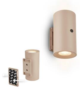 BRILONER Isy nástěnné svítidlo - 2W, 200lm, nabíjecí, LED, dotykový vypínač, stmívatelné, béžová 3942011