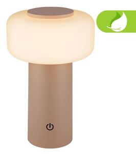 BRILONER Juna stolní lampa - 1,8W, 210lm, nabíjecí, LED, stmívatelné, dotykový vypínač, teplá bílá, béžová 7580011