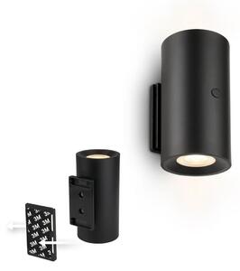 BRILONER Isy nástěnné svítidlo - 2W, 200lm, nabíjecí, LED, dotykový vypínač, stmívatelné, černá 3942015