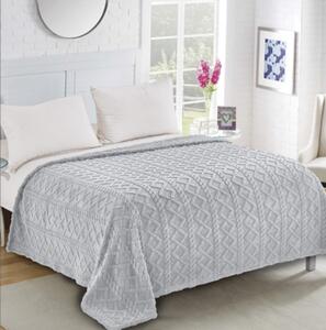TOP Mikroplyšová deka COSY 150x200 - Světle šedá