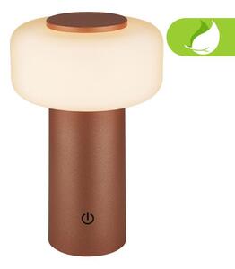 BRILONER Juna stolní lampa - 1,8W, 210lm, nabíjecí, LED, stmívatelné, dotykový vypínač, teplá bílá, kávová 7580014