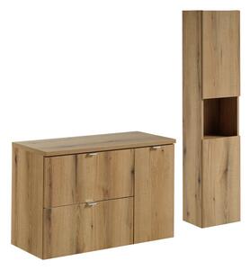 Comad Koupelnová sestava Nova Oak 90 cm se skříňkami dub coast evoke