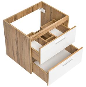 CMD COMAD - Koupelnová skříňka pod umyvadlo Ibiza White - bílá - 60x53x46 cm