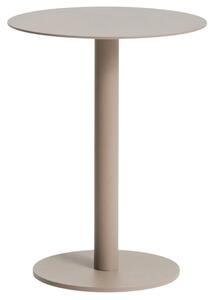 Kave Home Béžový hliníkový zahradní stolek Asinara ⌀ 40 cm