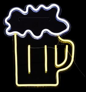Atmosphera - LED Neonová nástěnná dekorace BEER LED/5V